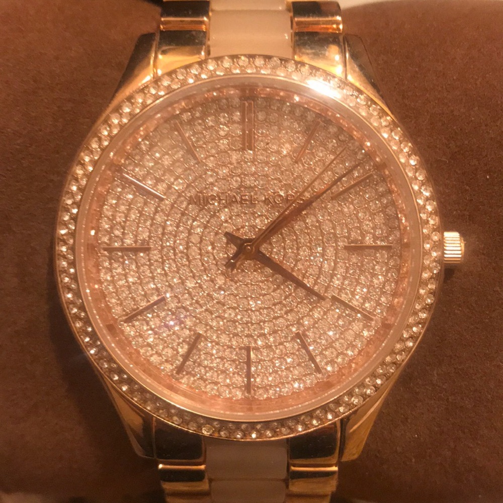 Authentic MK bronze watch